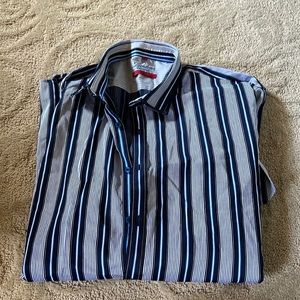 Men's luchiano Visconti size 2xl men's dress shirt worn once mint condition